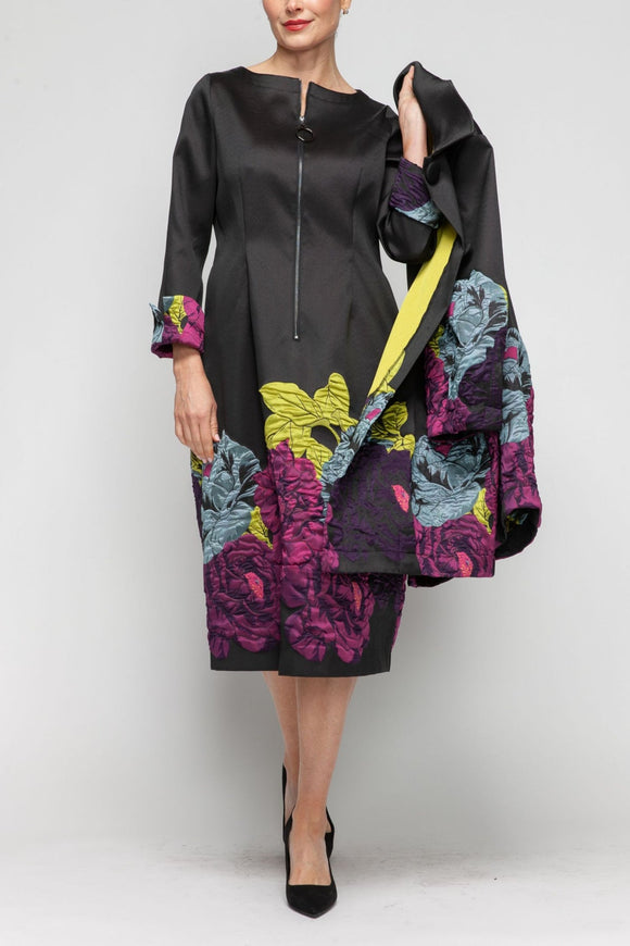 IC COLLECTION Dress - 7384D - BLACK
