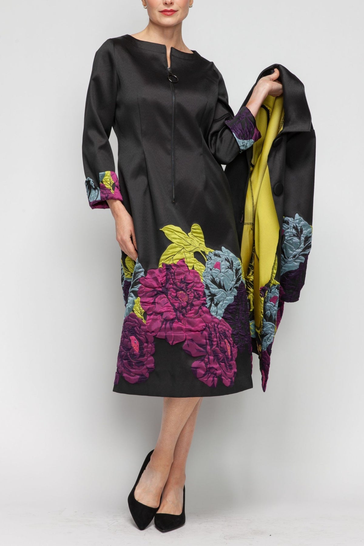 IC COLLECTION Dress - 7384D - BLACK