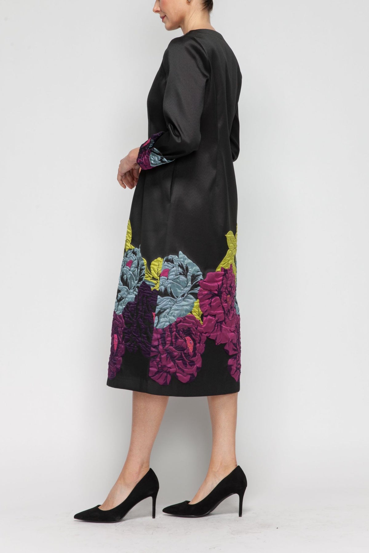 IC COLLECTION Dress - 7384D - BLACK