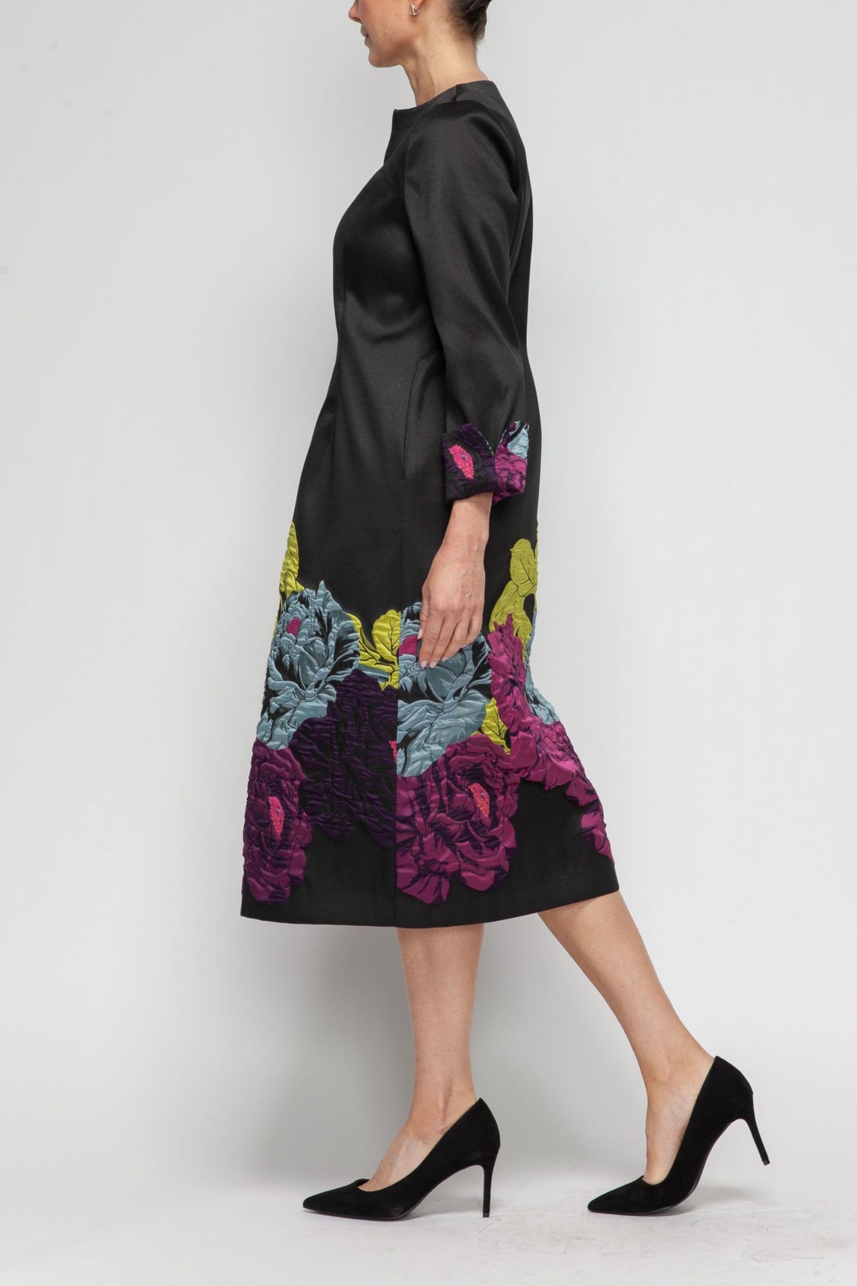 IC COLLECTION Dress - 7384D - BLACK