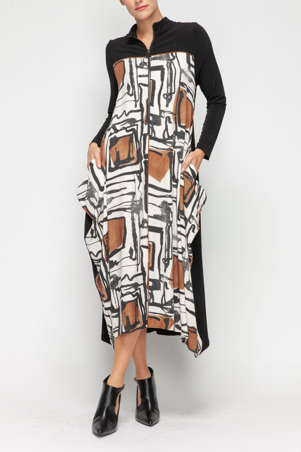 IC COLLECTION Dress - 7387D - IVORY