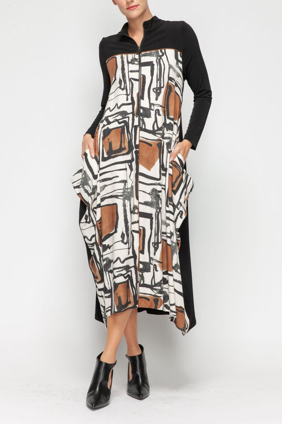 IC COLLECTION Dress - 7387D - IVORY