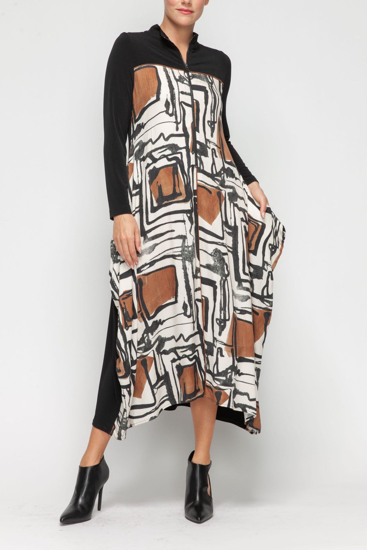 IC COLLECTION Dress - 7387D - IVORY