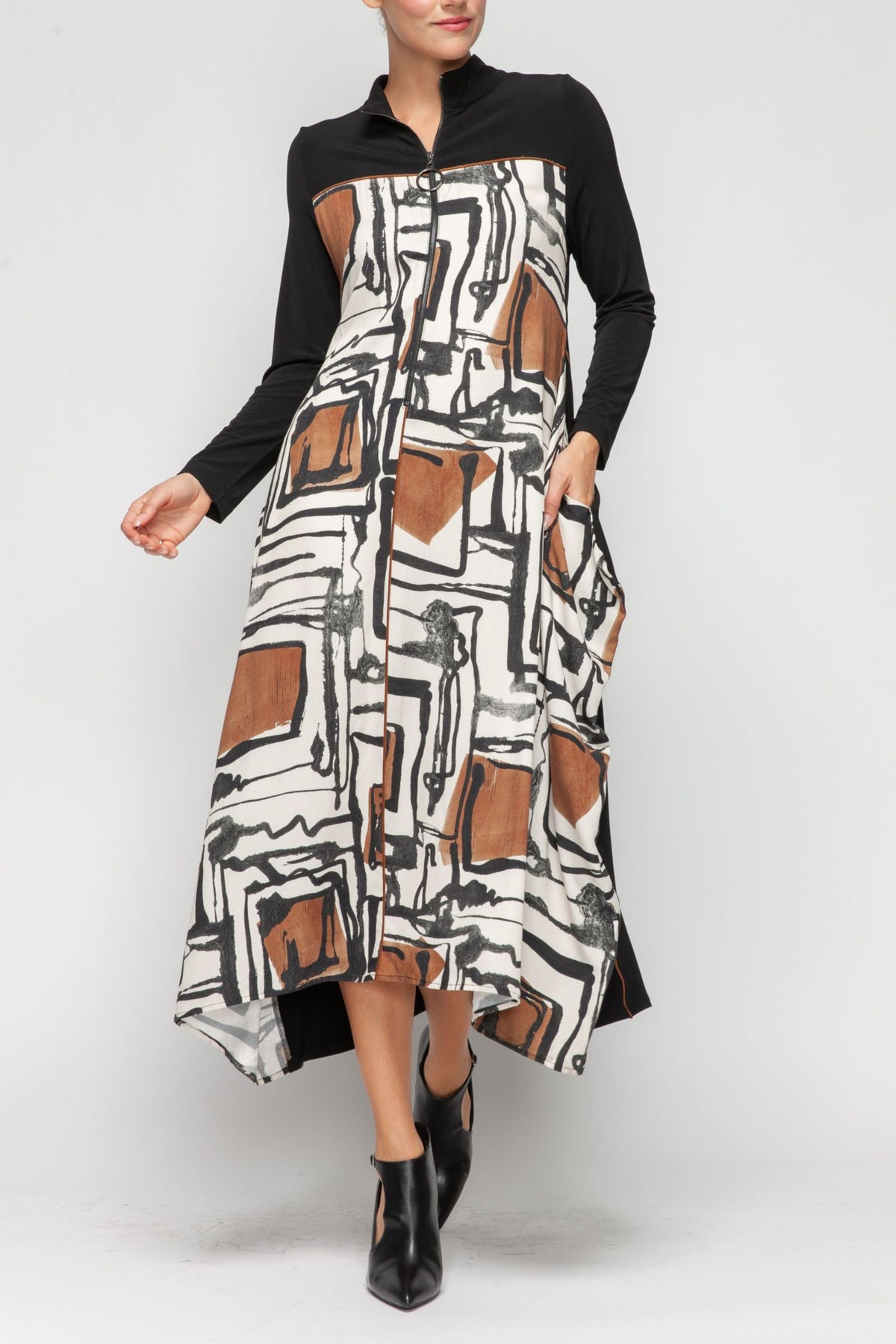 IC COLLECTION Dress - 7387D - IVORY