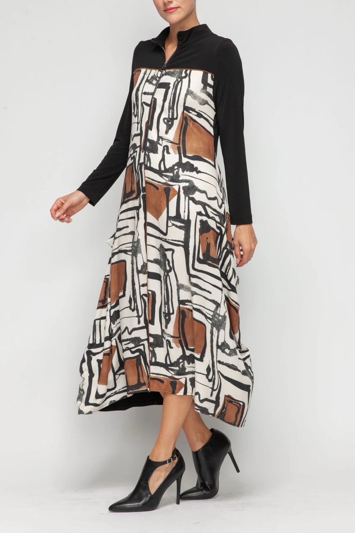 IC COLLECTION Dress - 7387D - IVORY