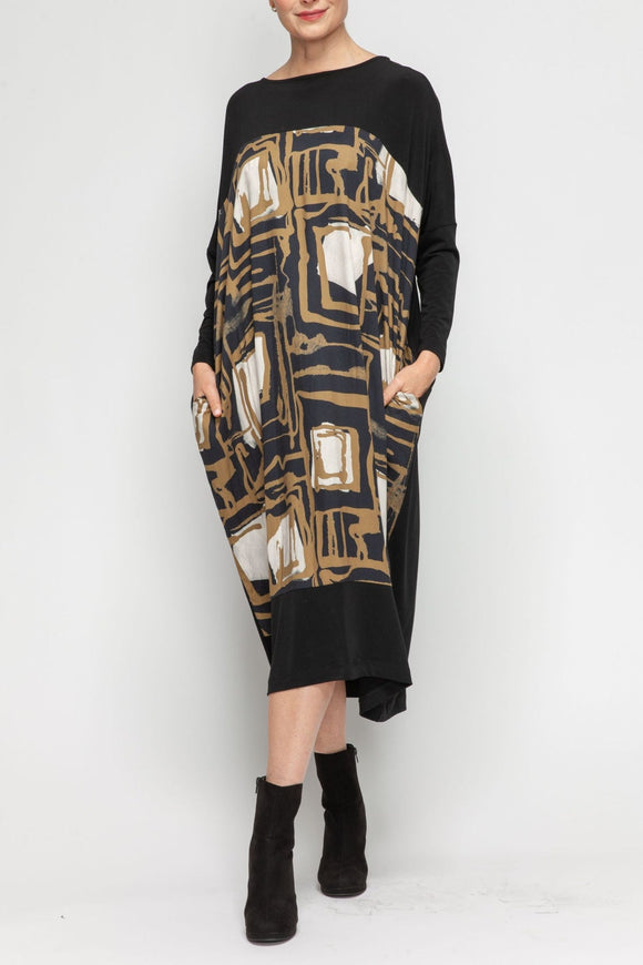 IC COLLECTION Dress - 7388D - OLIVE