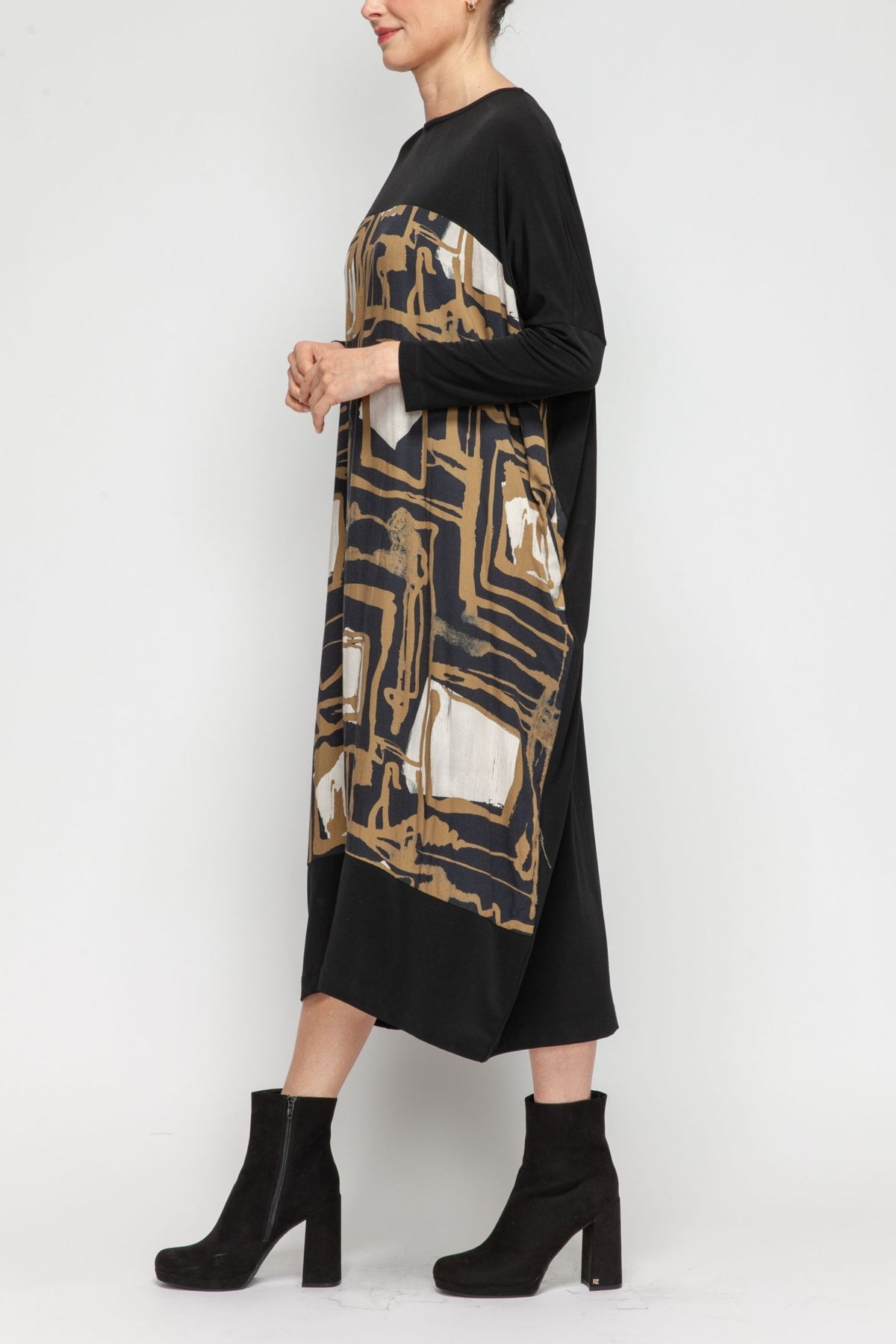 IC COLLECTION Dress - 7388D - OLIVE