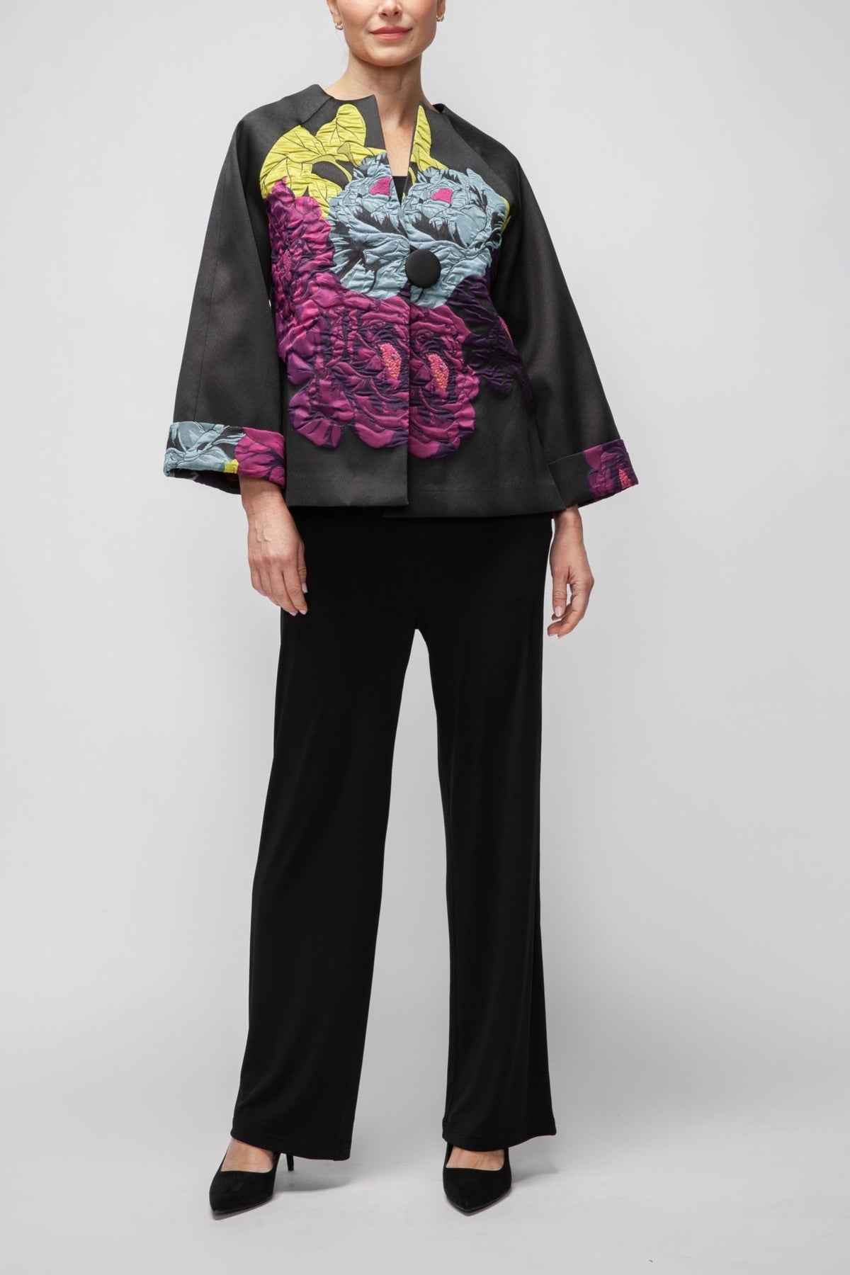 IC COLLECTION Jacket - 7395J - BLACK