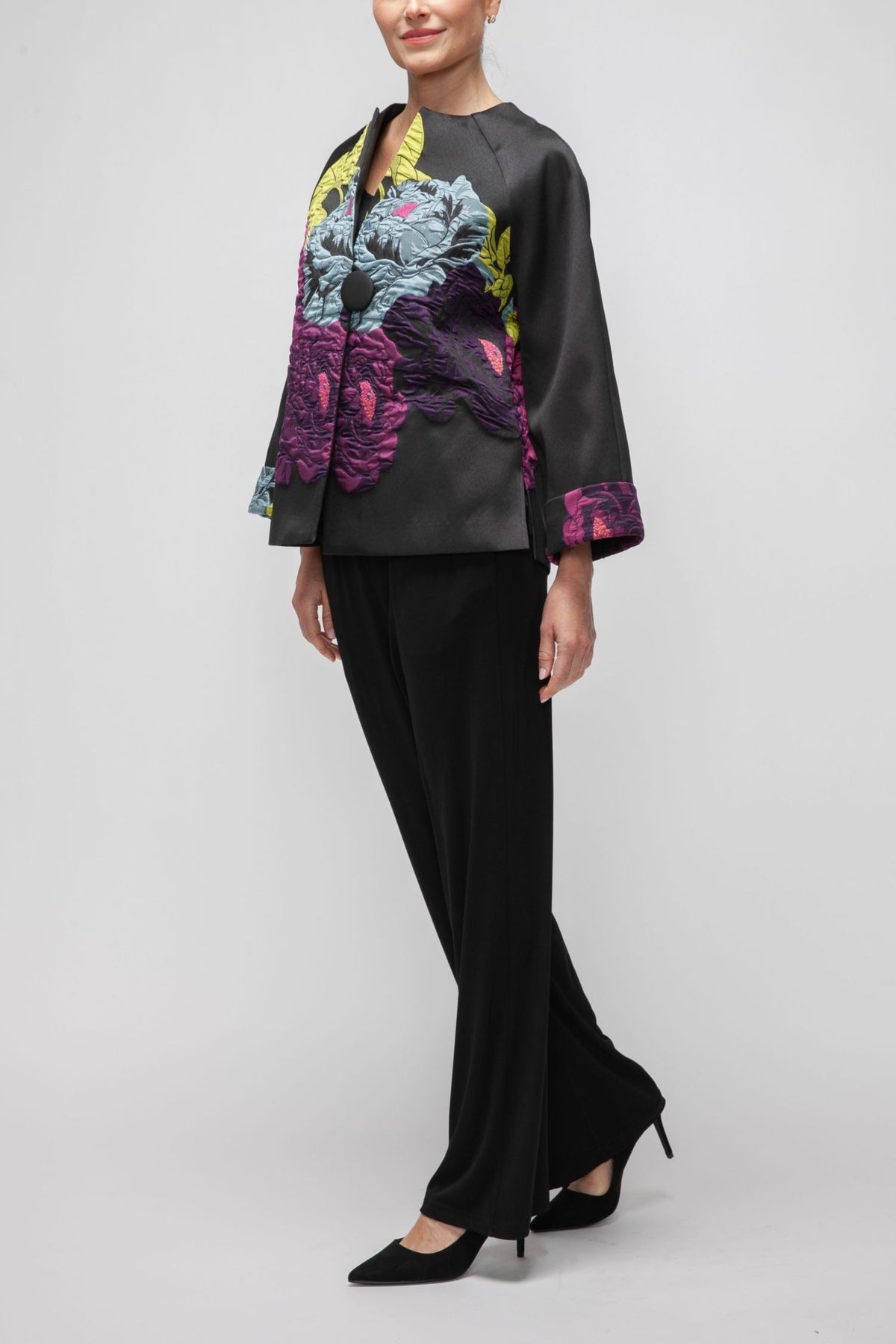 IC COLLECTION Jacket - 7395J - BLACK
