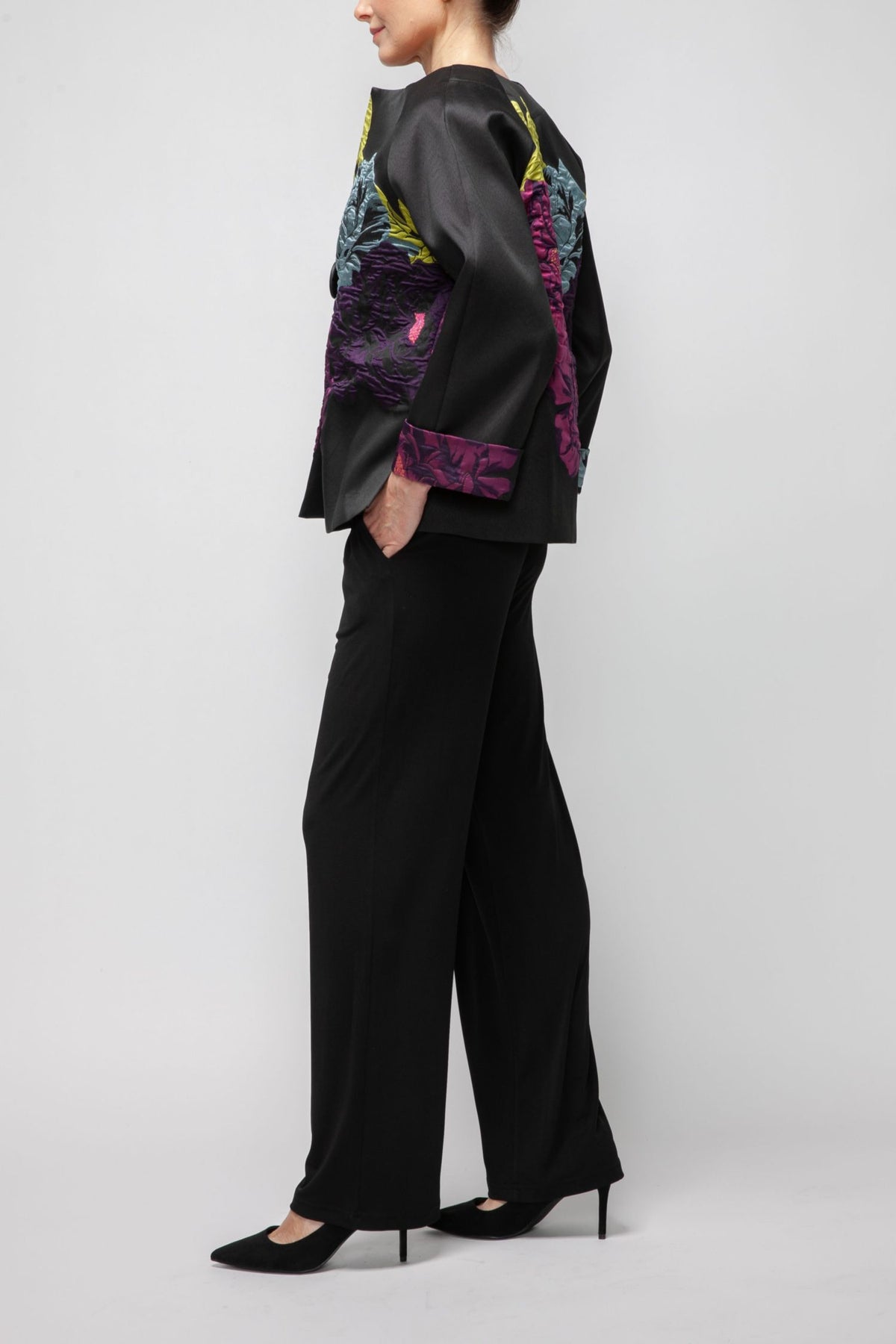 IC COLLECTION Jacket - 7395J - BLACK