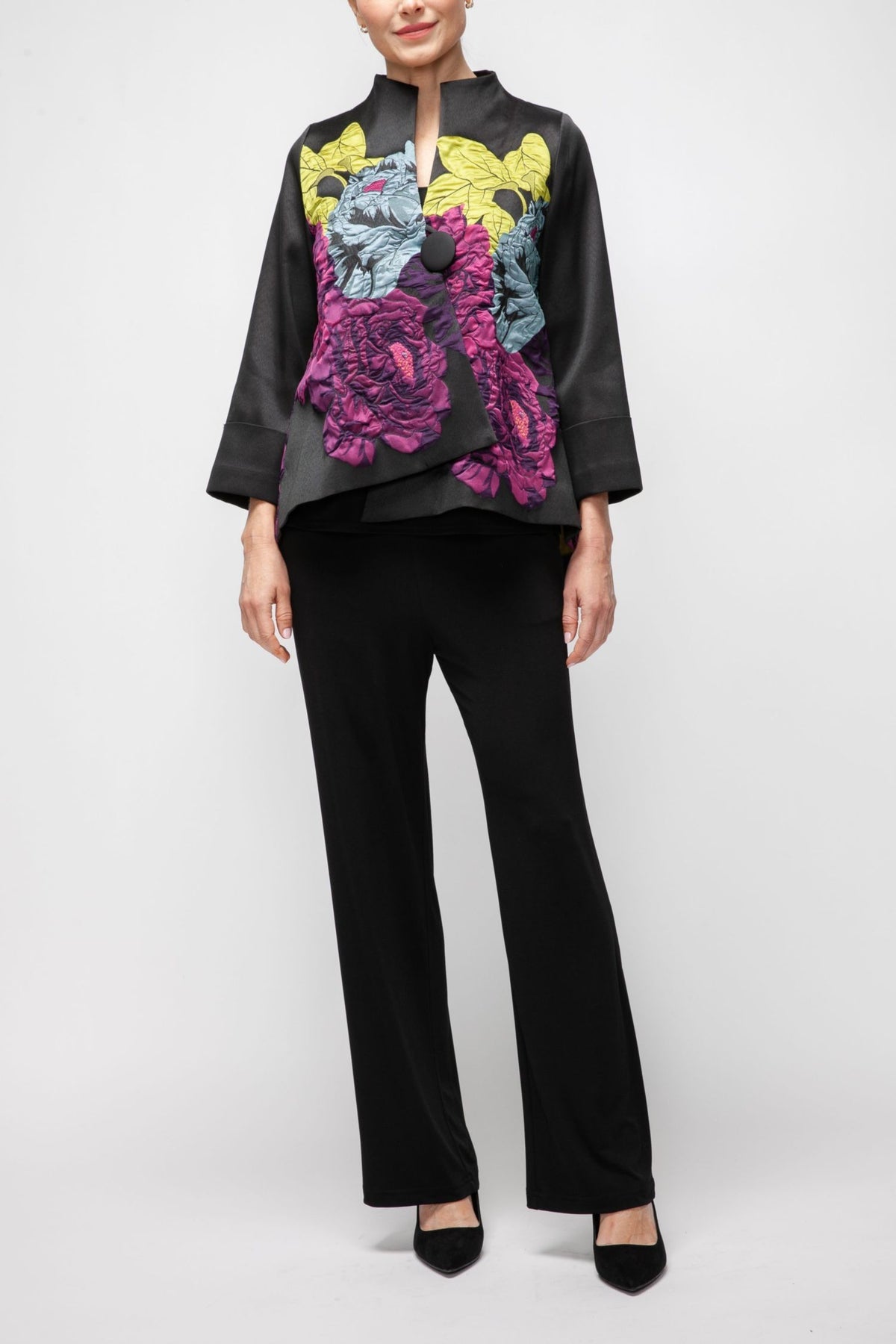 IC COLLECTION Jacket - 7398J - BLACK