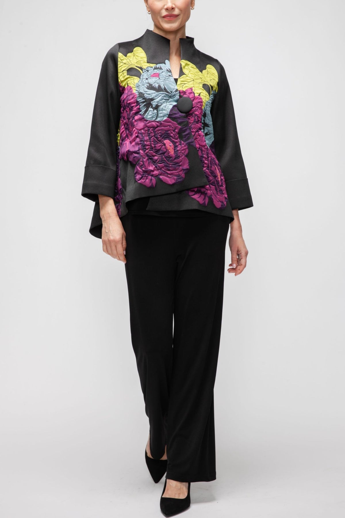 IC COLLECTION Jacket - 7398J - BLACK