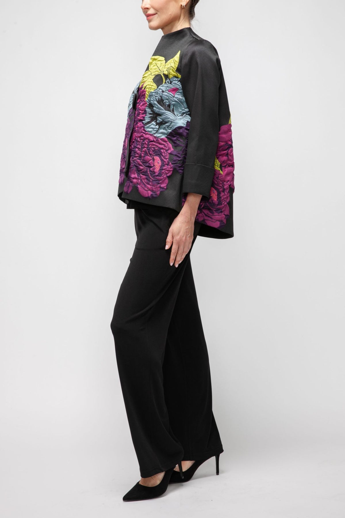 IC COLLECTION Jacket - 7398J - BLACK