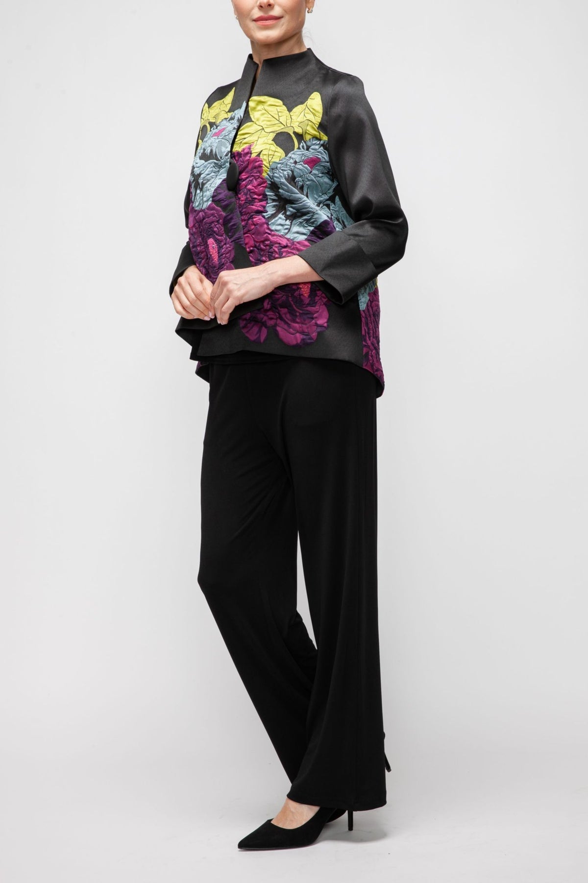 IC COLLECTION Jacket - 7398J - BLACK