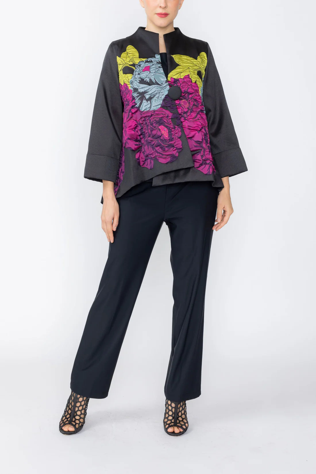 IC COLLECTION Jacket - 7398J - BLACK