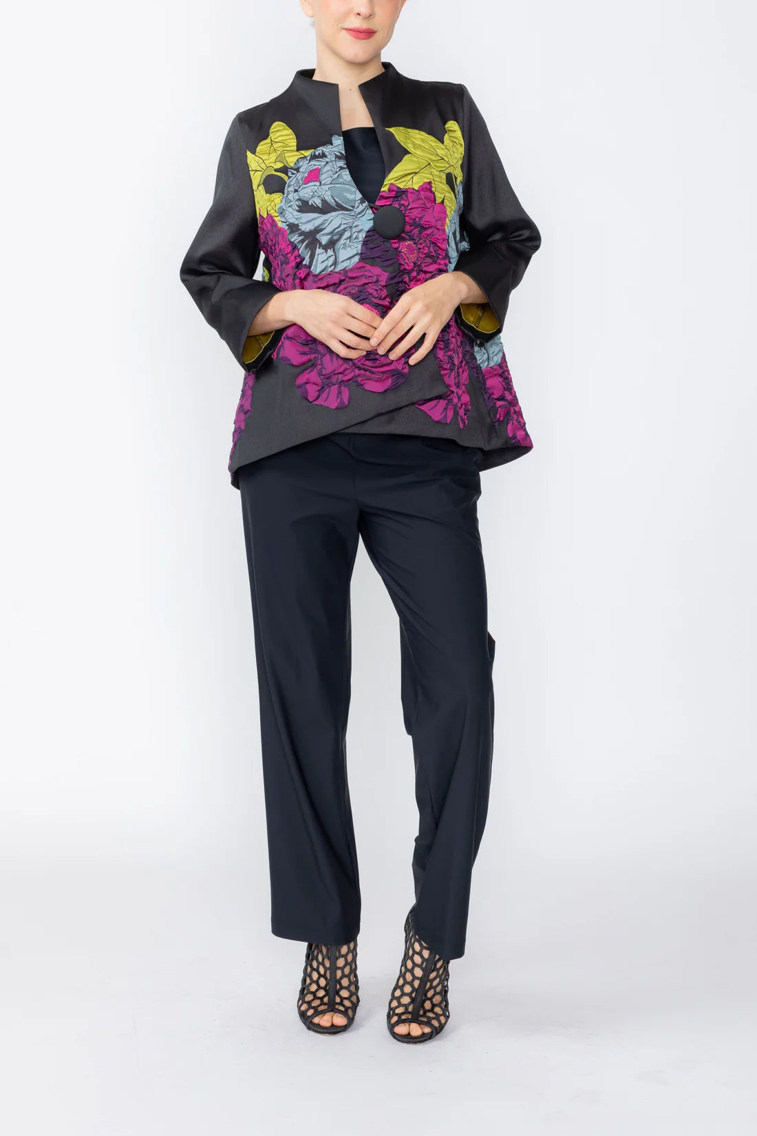 IC COLLECTION Jacket - 7398J - BLACK