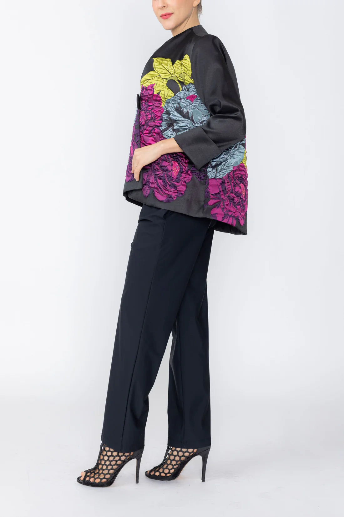 IC COLLECTION Jacket - 7398J - BLACK