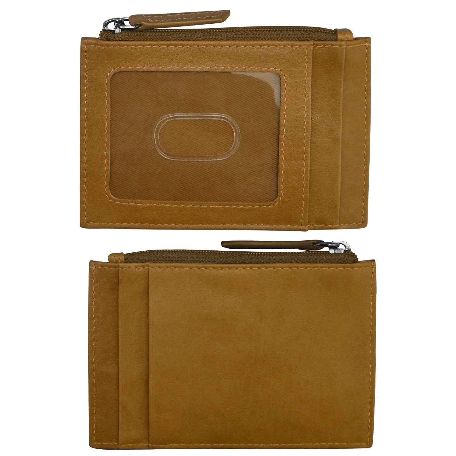 ili New York - ZIP I.D. CARD CASE - 7416 - Antique Saddle