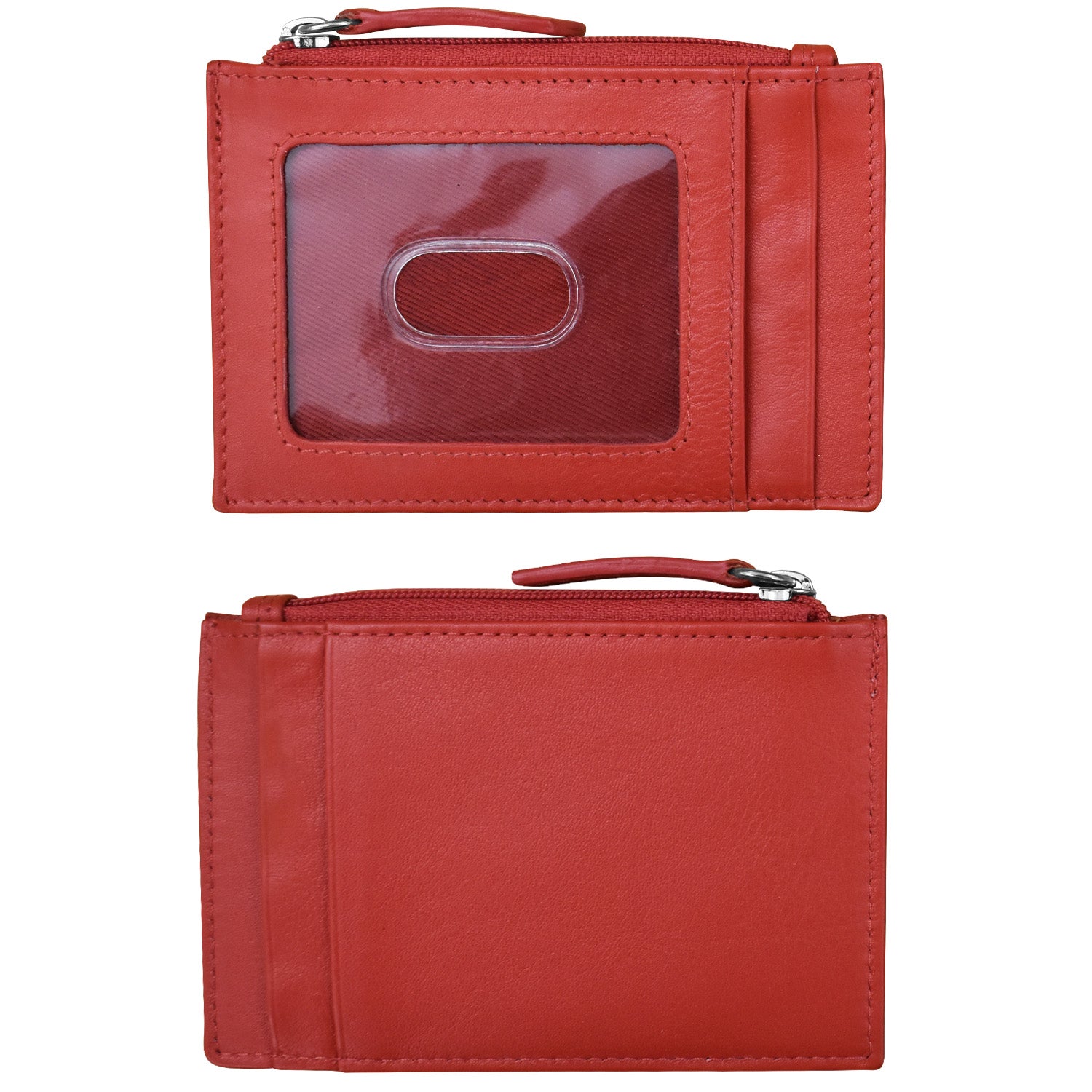 ili New York - ZIP I.D. CARD CASE - 7416 - Cherry Red