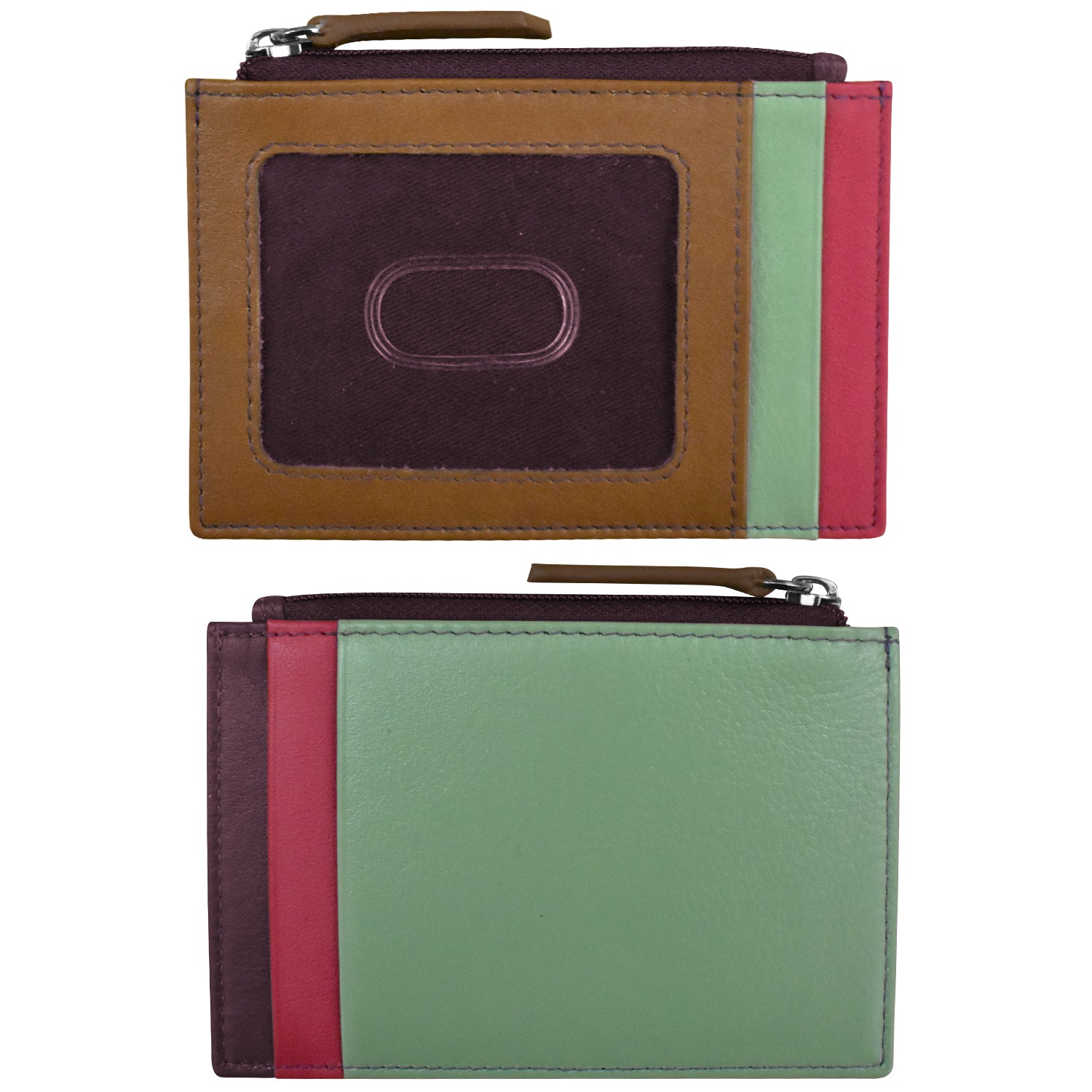 ili New York - ZIP I.D. CARD CASE - 7416 - Sage Multi