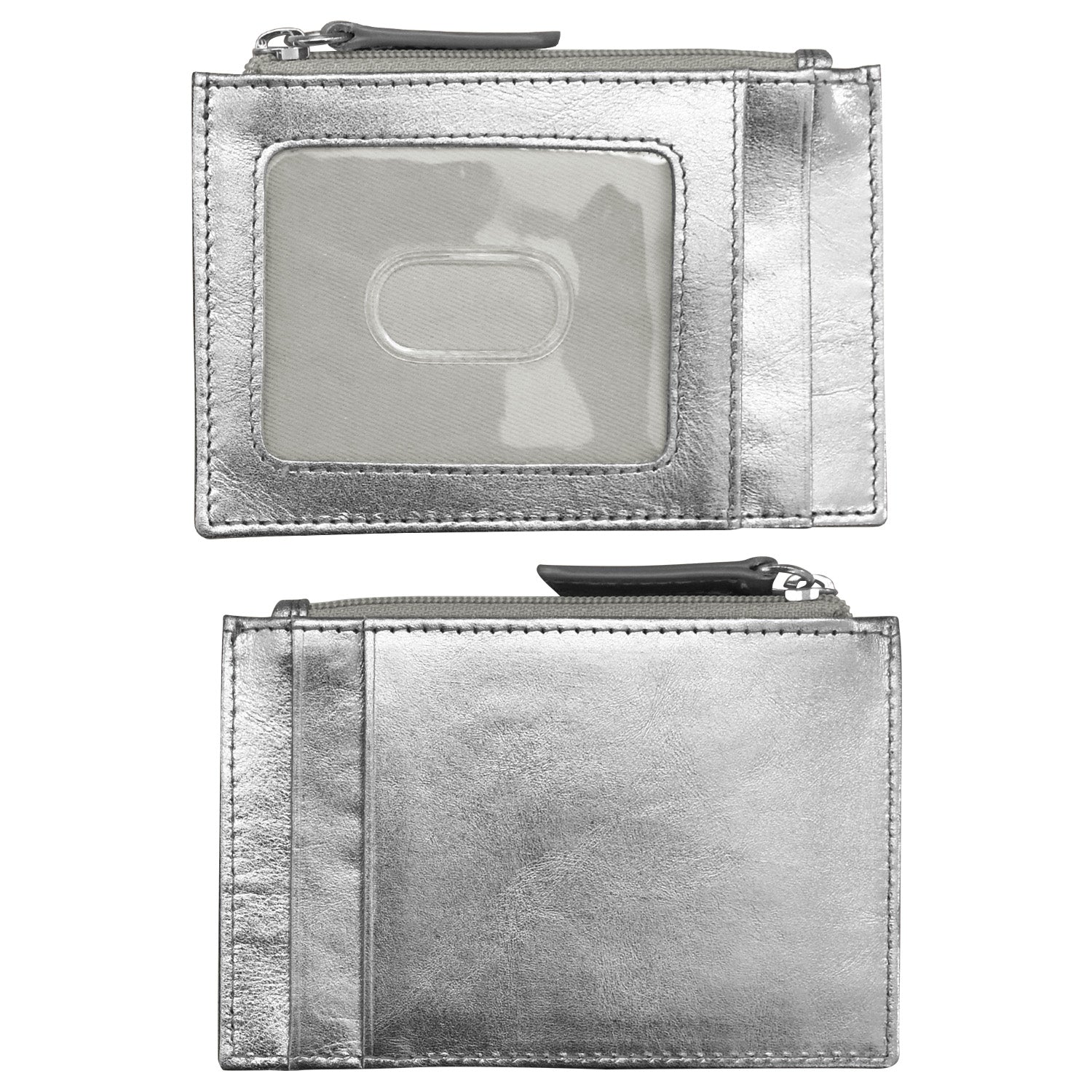 ili New York - ZIP I.D. CARD CASE - 7416 - Silver