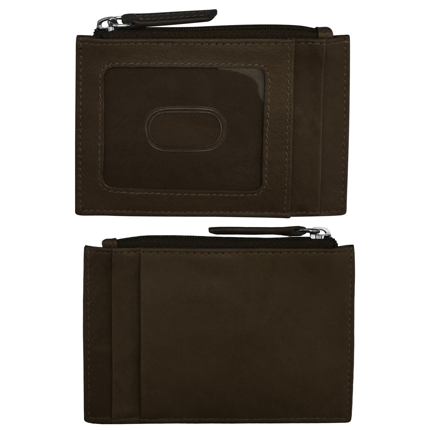 ili New York - ZIP I.D. CARD CASE - 7416 - Walnut