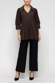 IC COLLECTION Top - 7428T - BROWN