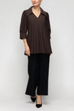 IC COLLECTION Top - 7428T - BROWN