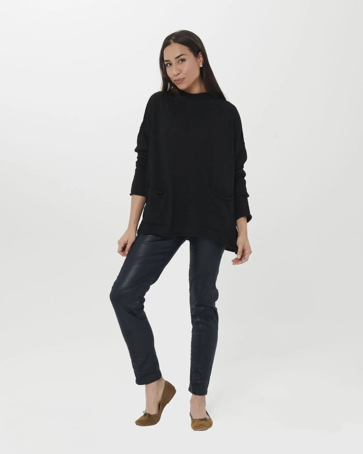 ALEMBIKA Snake Iconic Stretch Jeans - AP803N - METALLIC NAVY