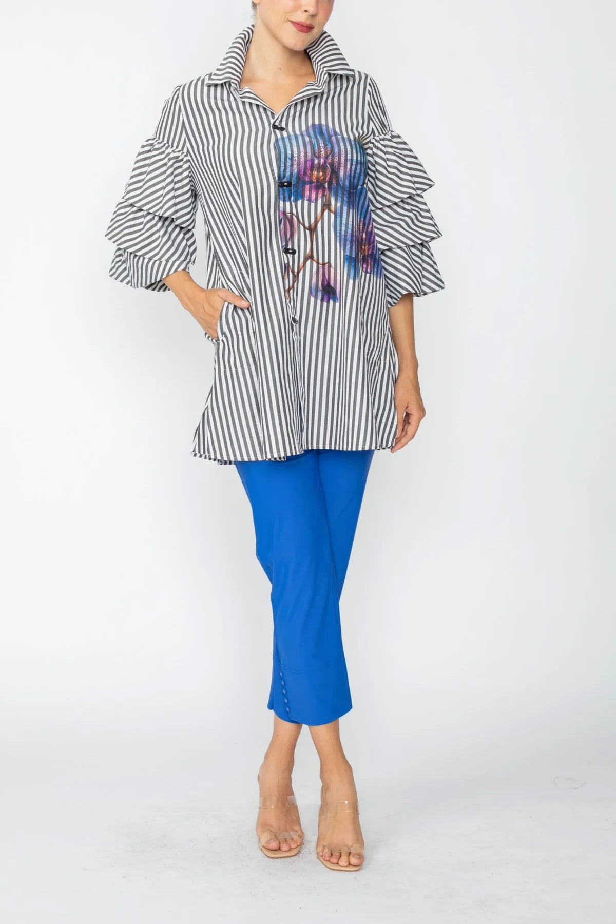 IC COLLECTION Blouse - 7448B - Black
