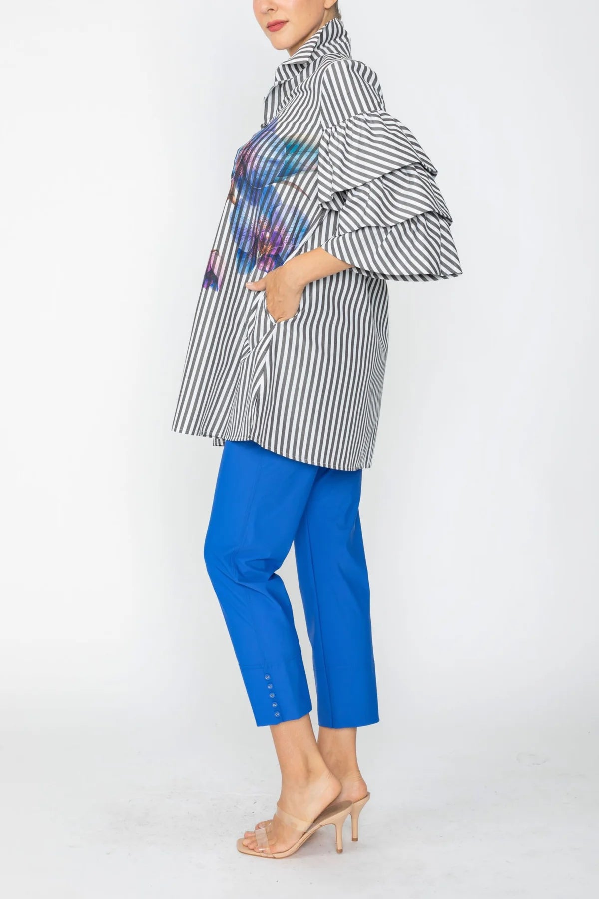 IC COLLECTION Blouse - 7448B - Black