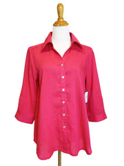 Fridaze AA161 - Short Tuxedo Linen Shirt