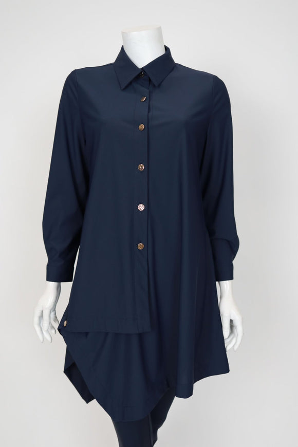 IC COLLECTION Blouse - 7513B - NAVY