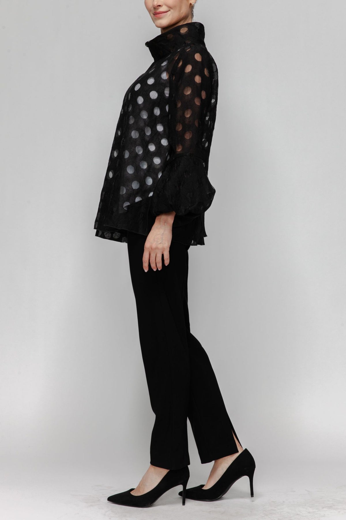 IC COLLECTION Top - 7527T - BLACK