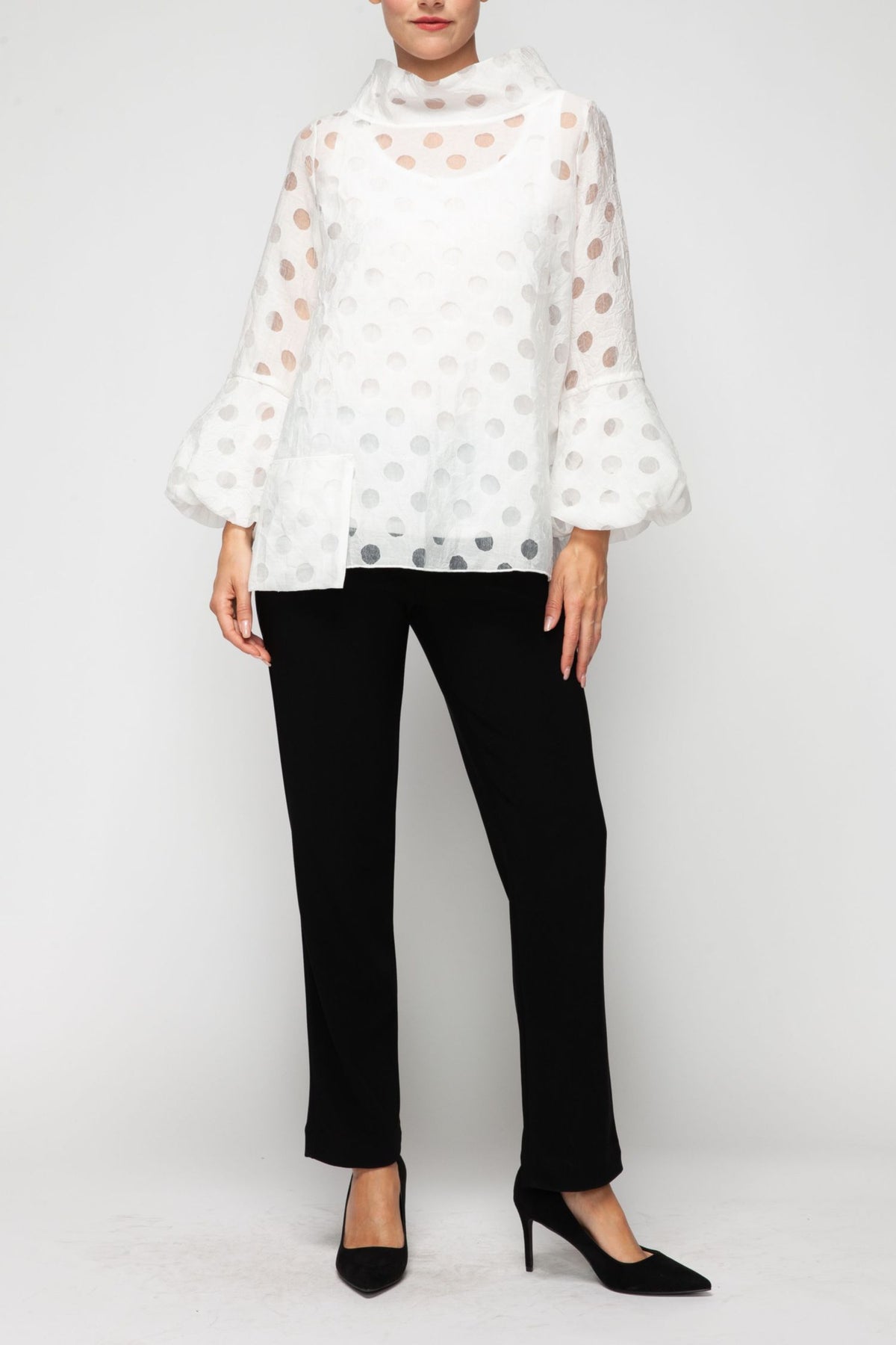 IC COLLECTION Top - 7527T - WHITE