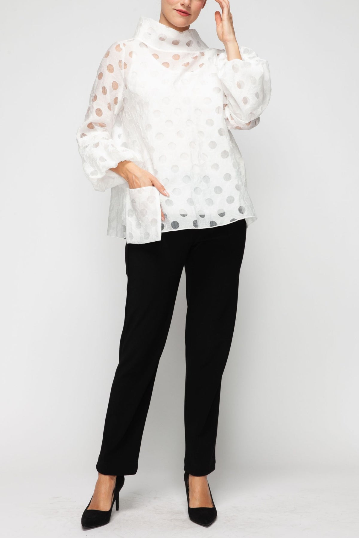 IC COLLECTION Top - 7527T - WHITE