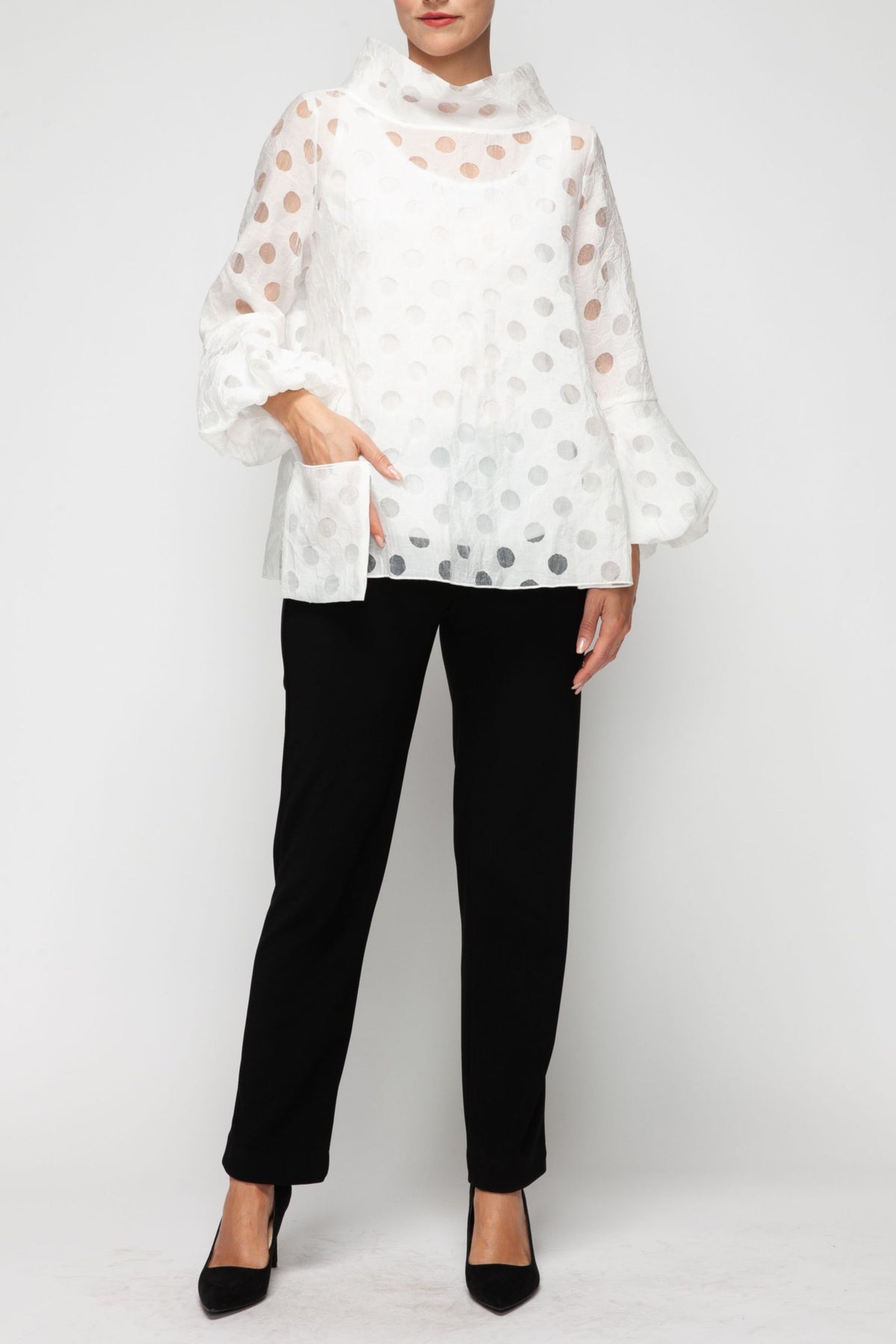 IC COLLECTION Top - 7527T - WHITE