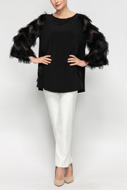 IC COLLECTION Top - 7529T - BLACK