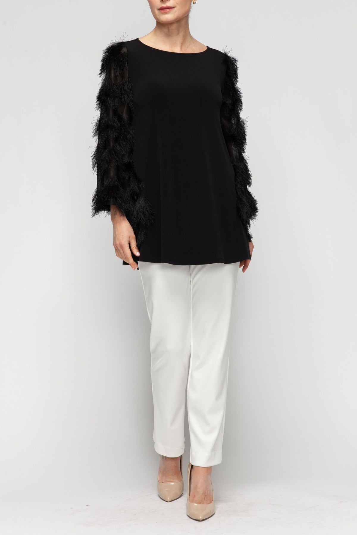 IC COLLECTION Top - 7529T - BLACK