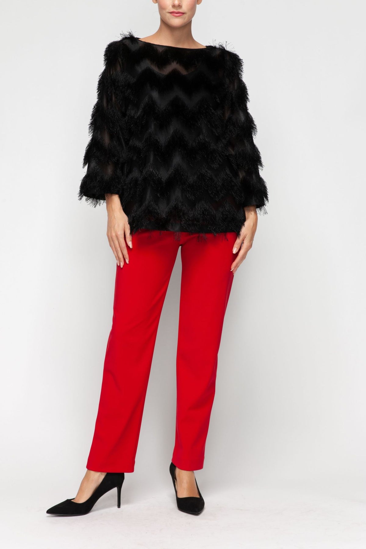 IC COLLECTION Top - 7530T - BLACK