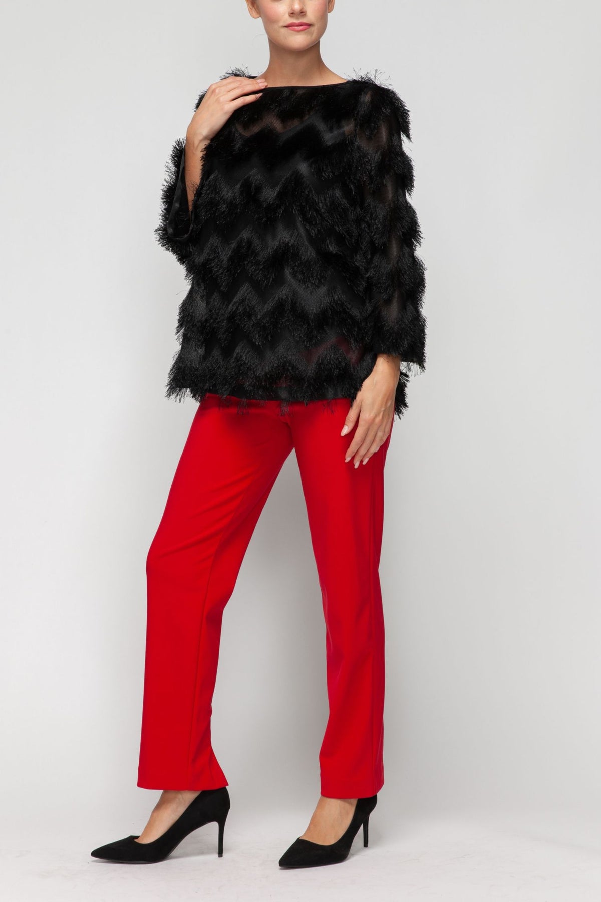 IC COLLECTION Top - 7530T - BLACK