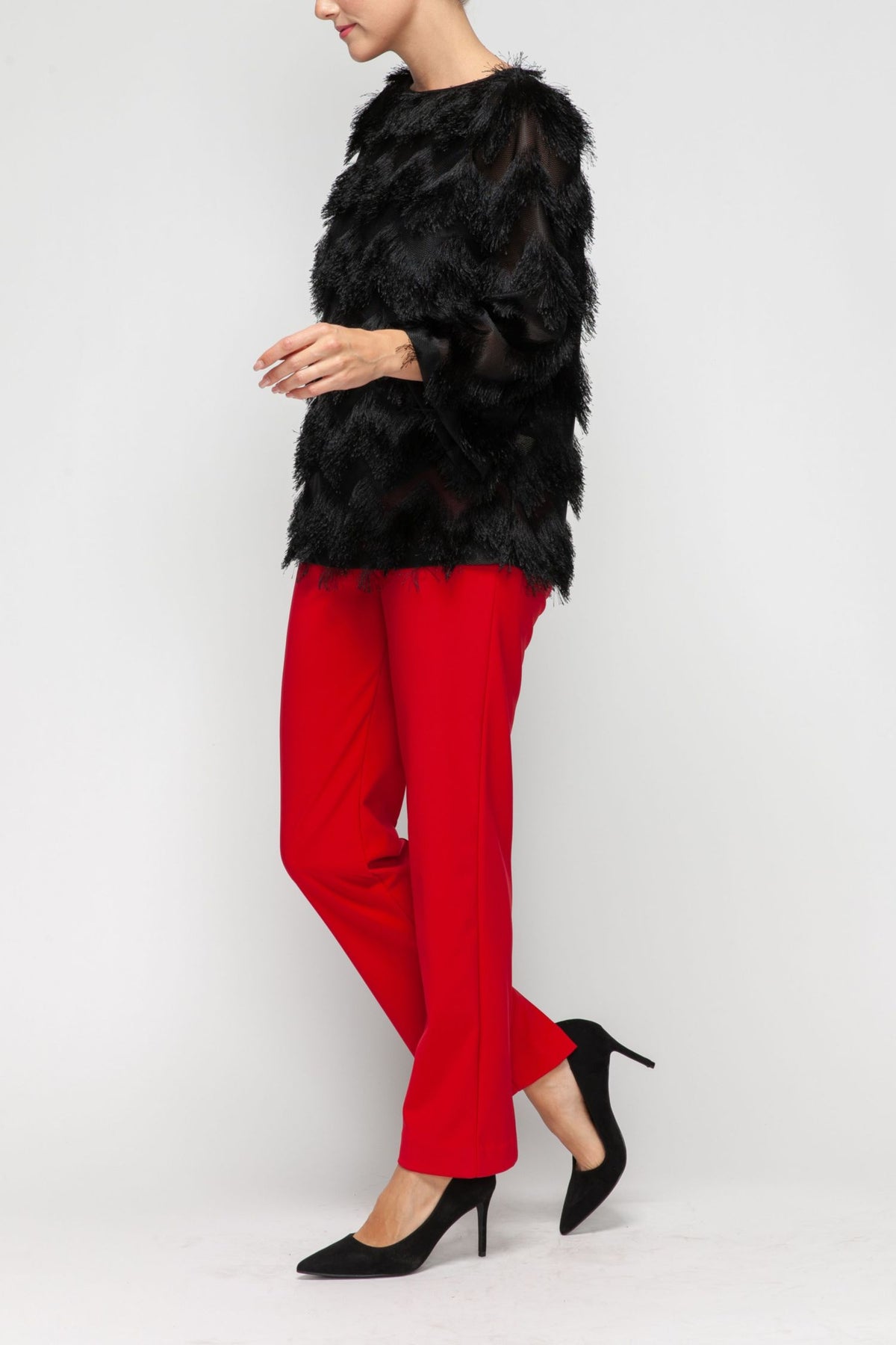 IC COLLECTION Top - 7530T - BLACK