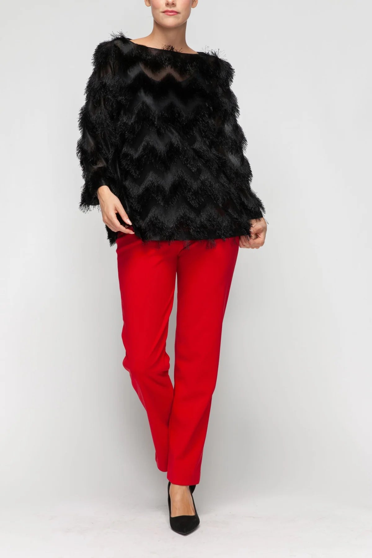 IC COLLECTION Top - 7530T - BLACK