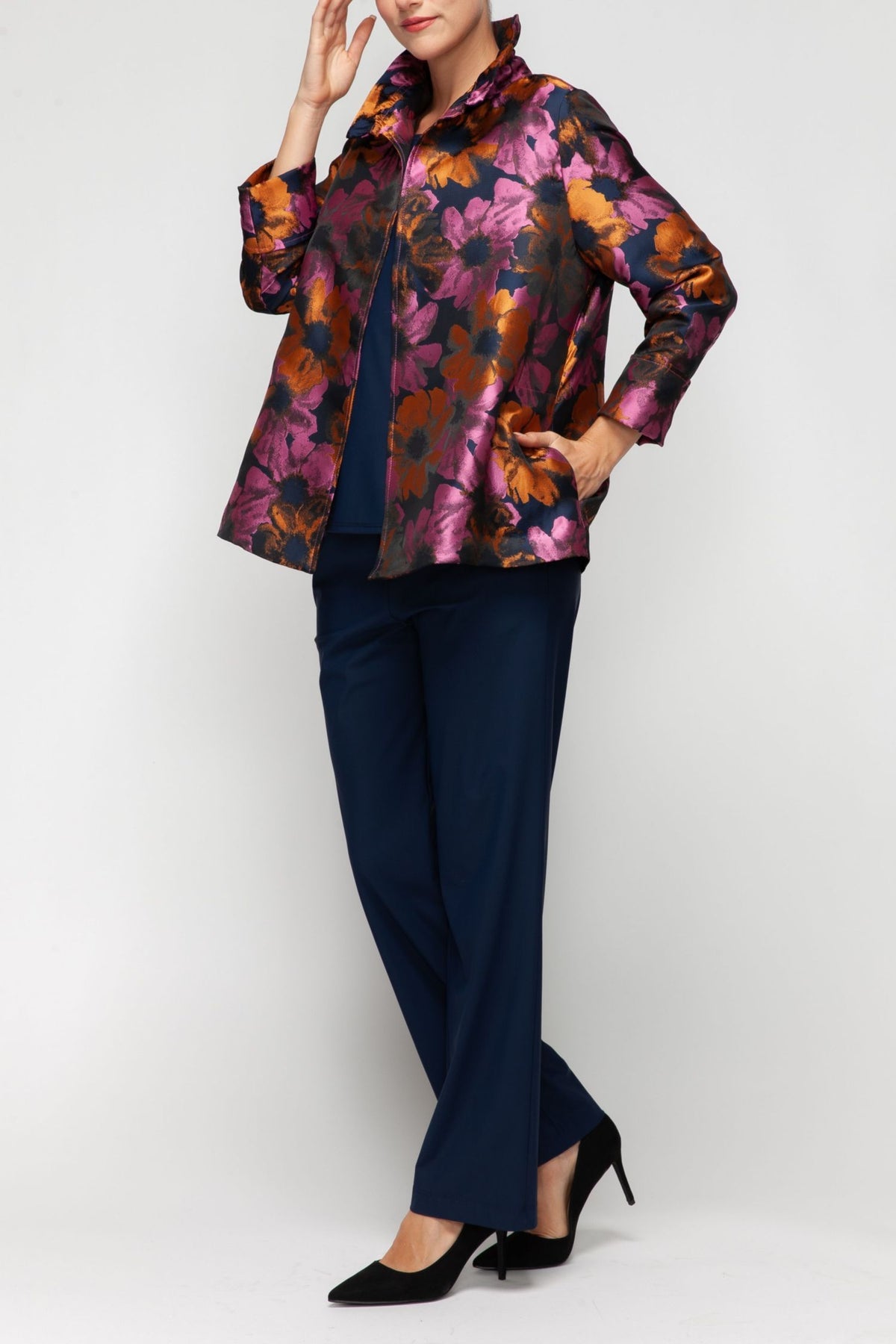IC COLLECTION Jacket - 7541J - RUST
