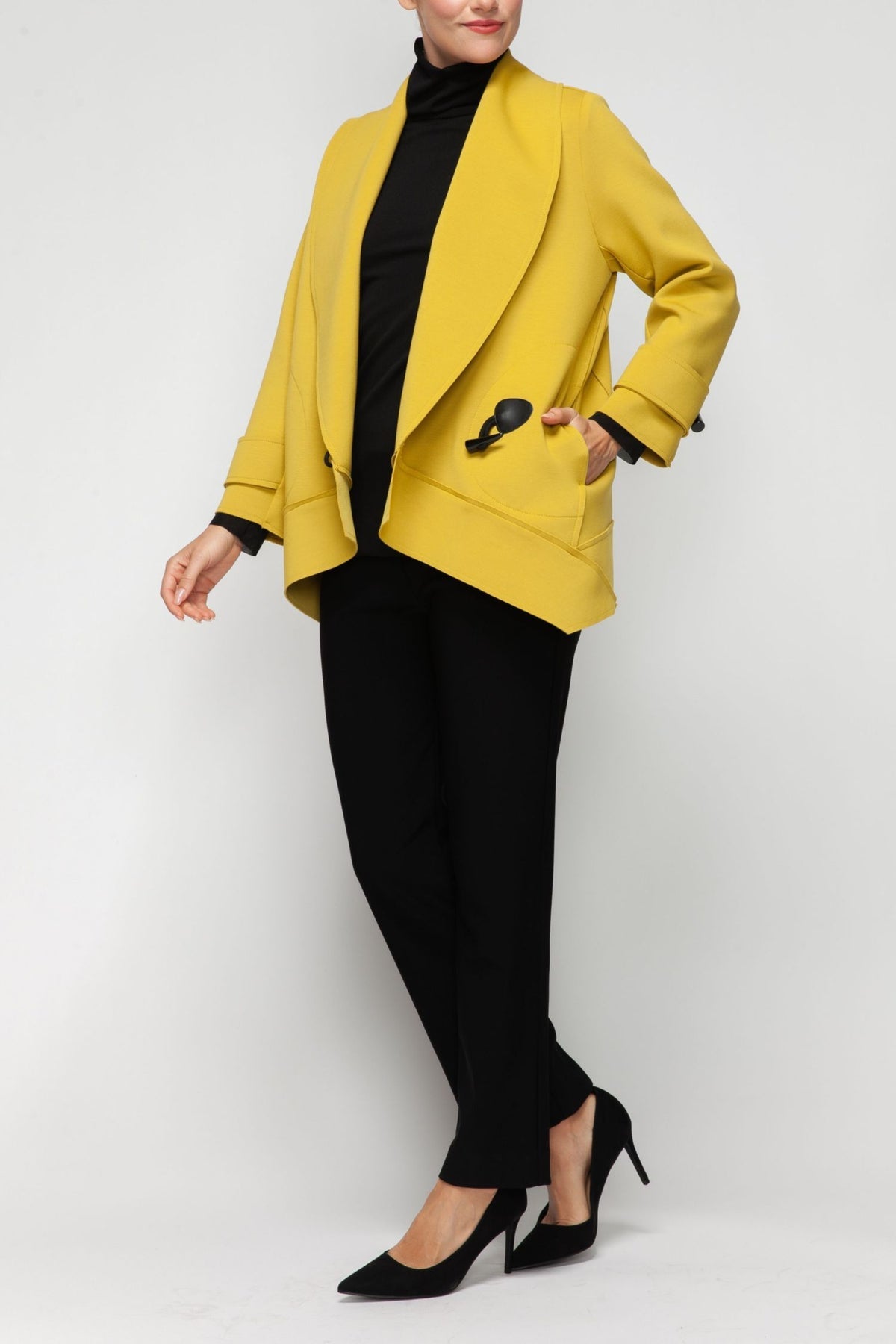 IC COLLECTION Jacket - 7541J - MUSTARD