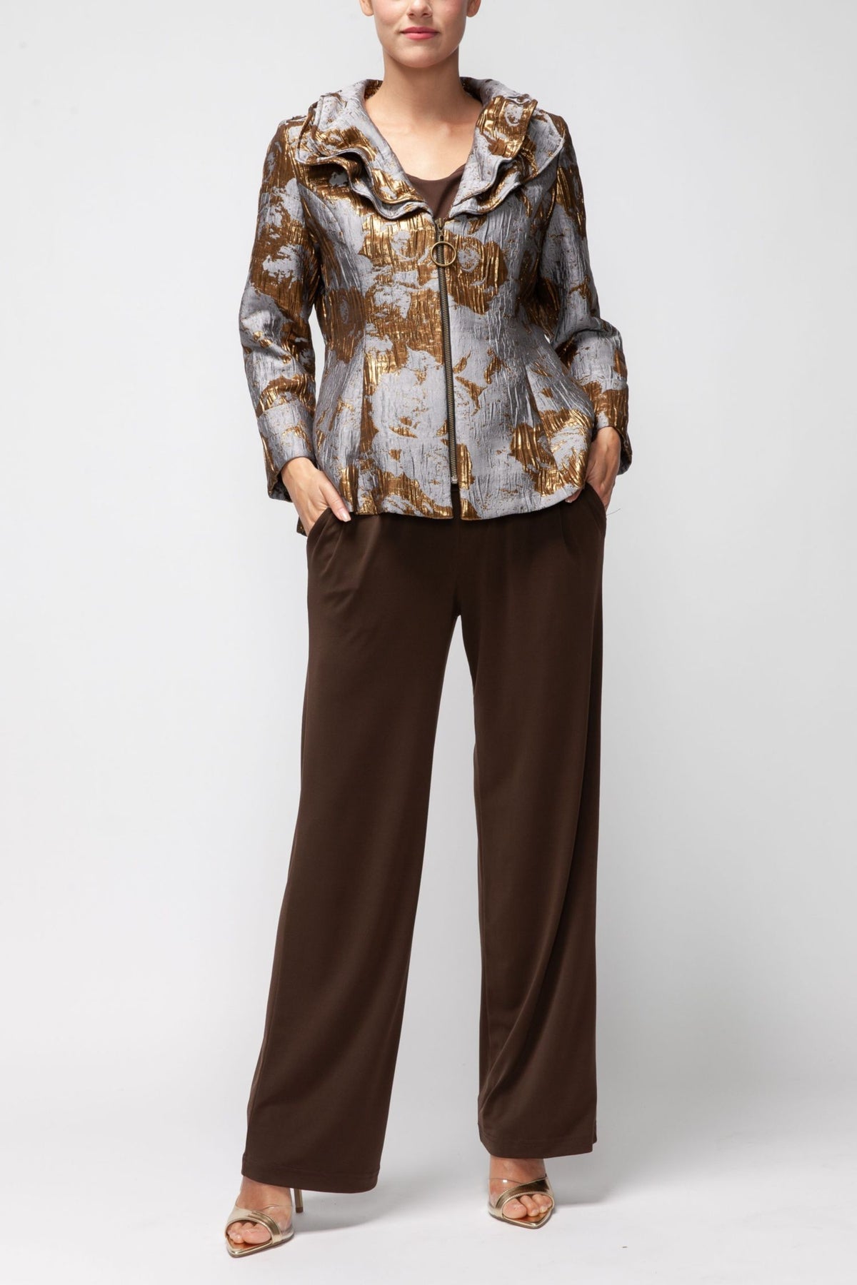 IC COLLECTION Jacket - 7543J - GRAY