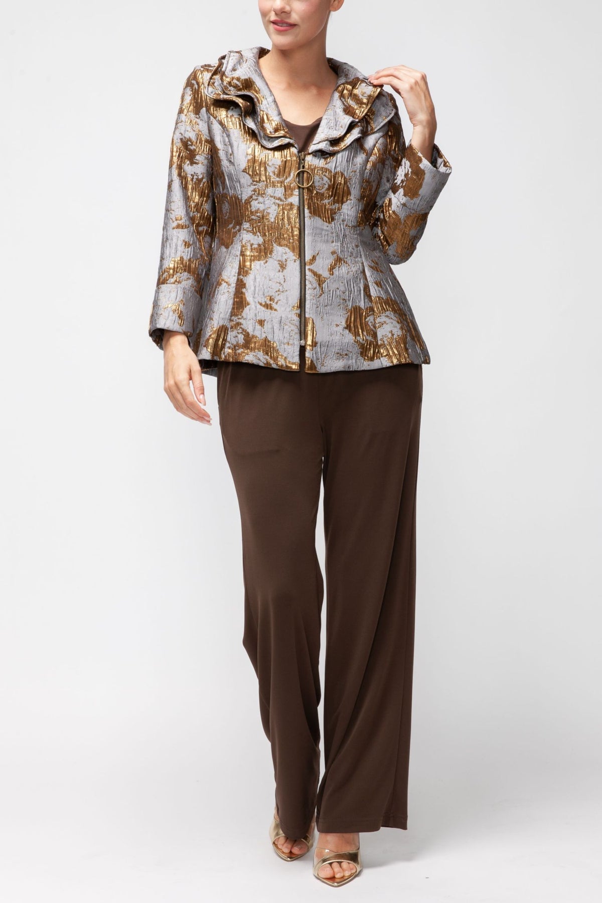 IC COLLECTION Jacket - 7543J - GRAY