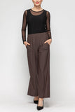 IC COLLECTION Pants - 7549P - BROWN