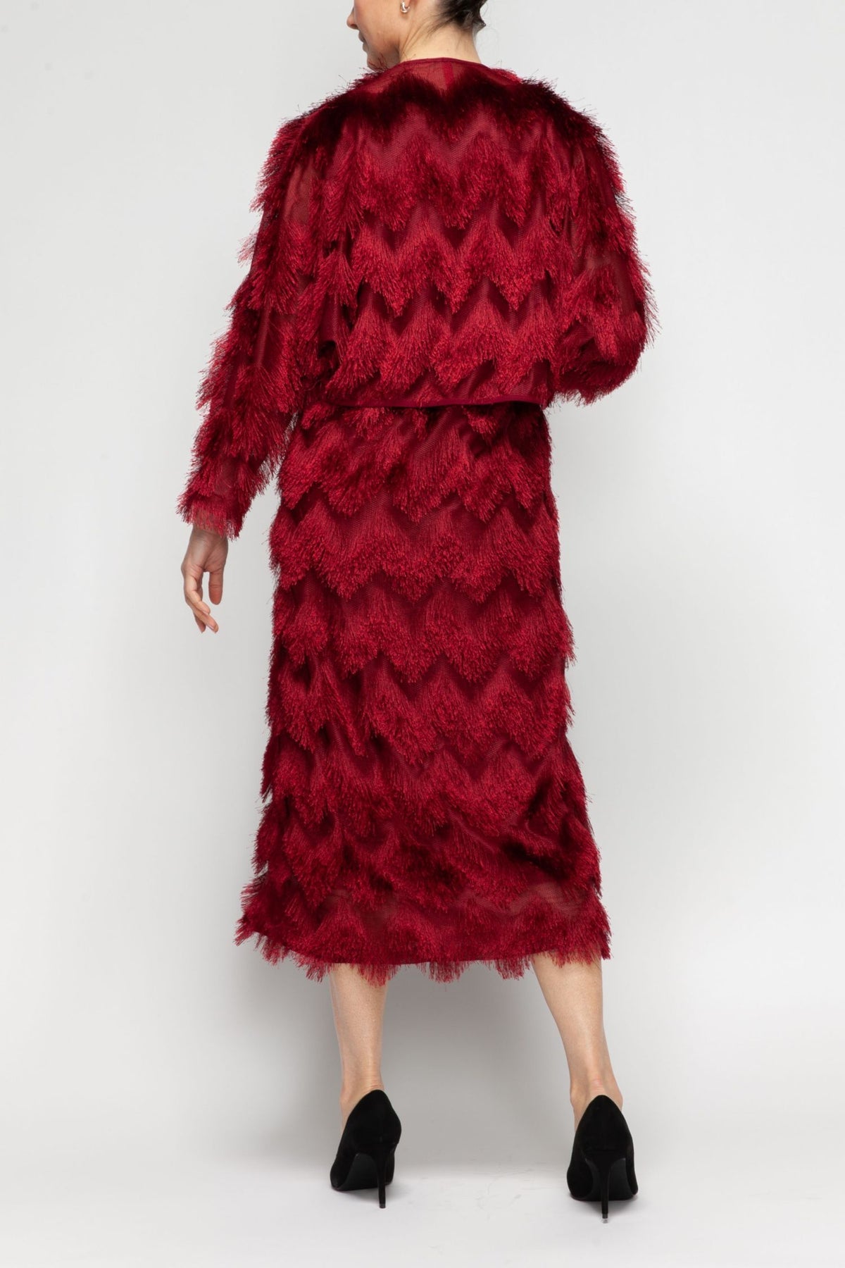 IC COLLECTION Jacket - 7550J - BURGANDY
