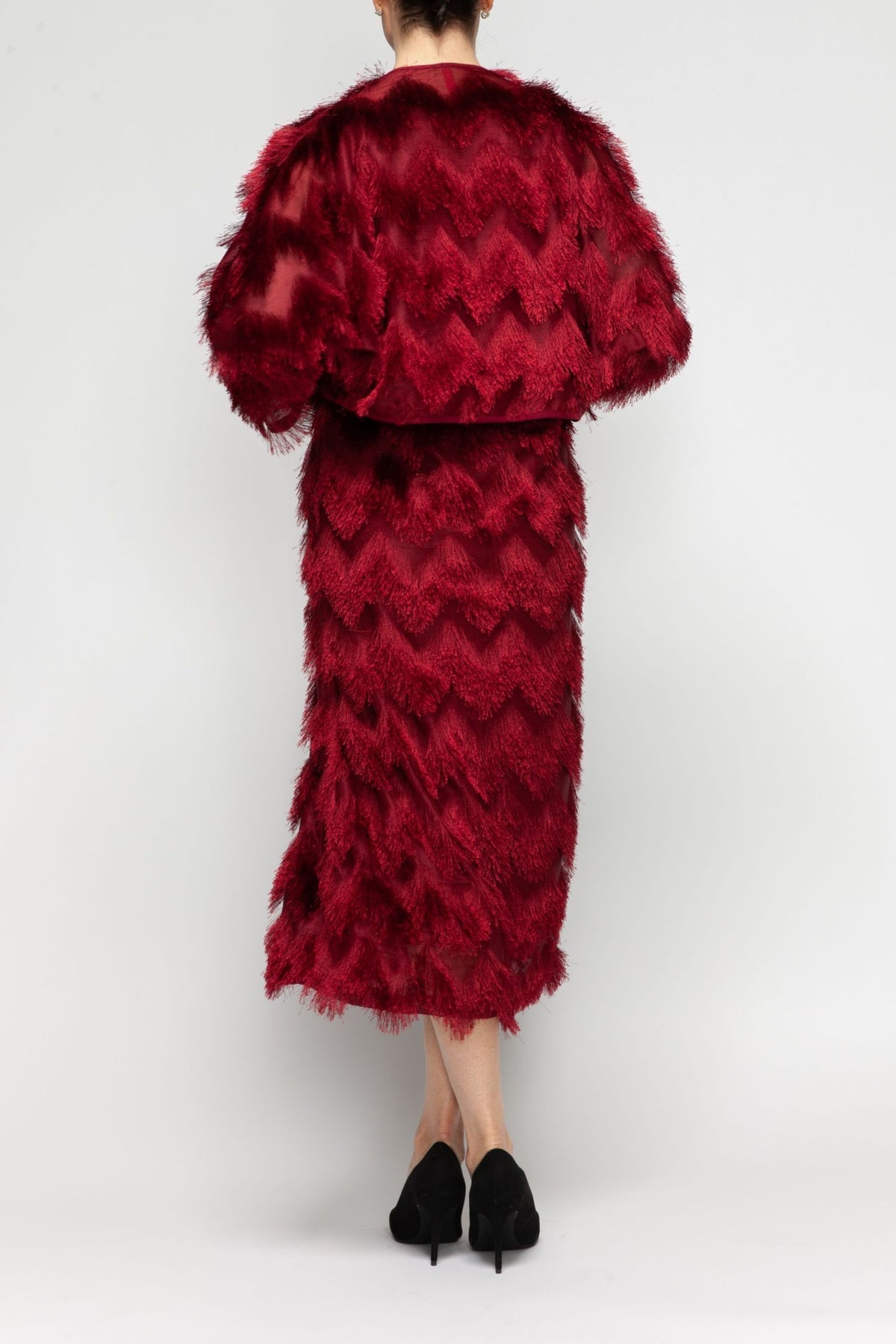 IC COLLECTION Jacket - 7550J - BURGANDY